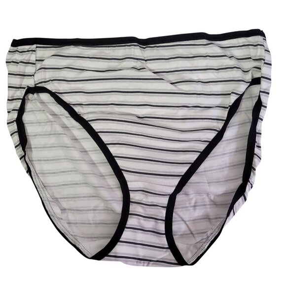 Felina Hi-Cut Cotton Stretch Panty Full Coverage Multicolor Size Medium 8-Pack - Picture 5 of 16